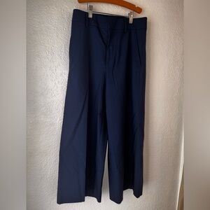 Vince Deep Navy Wool Trousers
